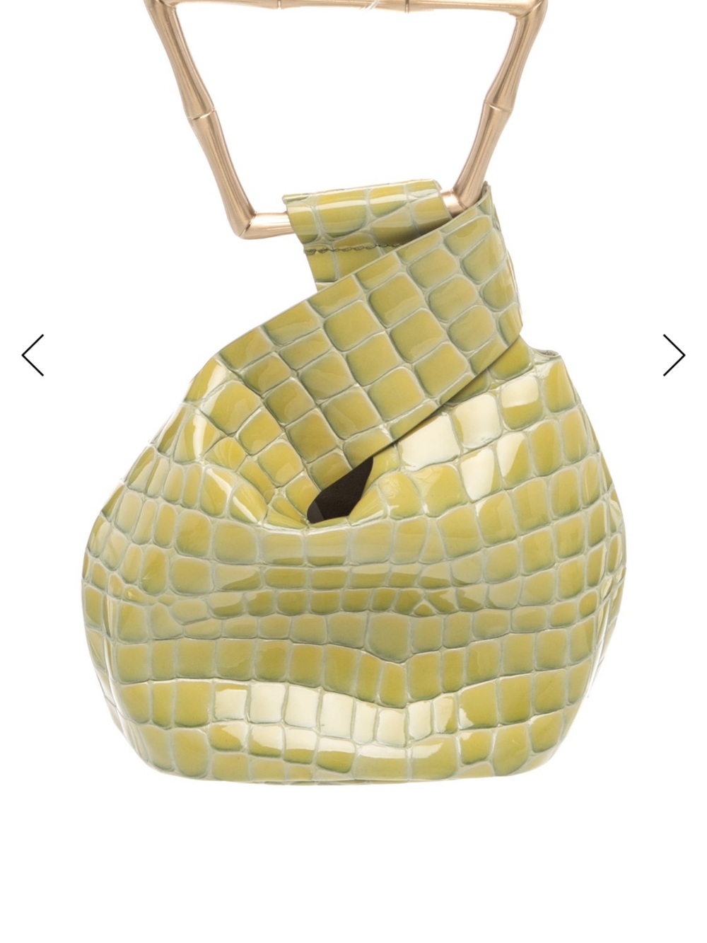 cult gaia Mini Astraea Tote in Surf Green with Gold Handle